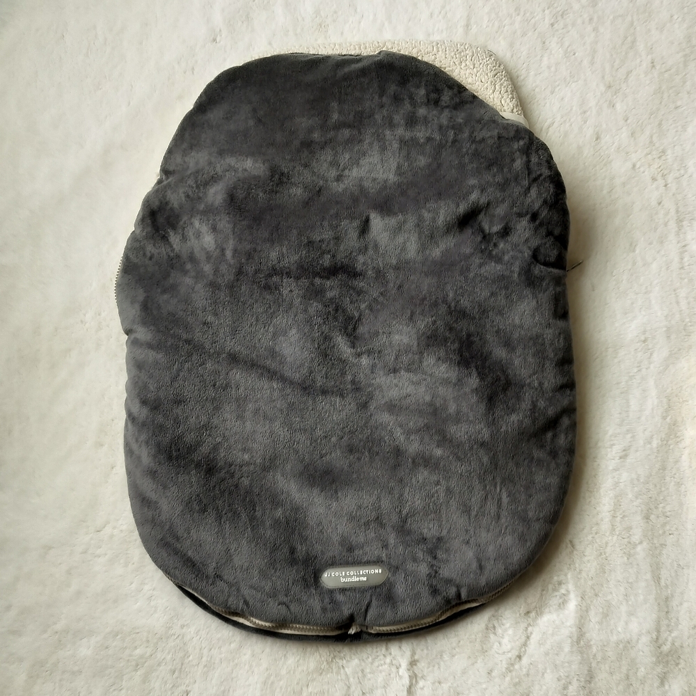 JJ Cole Gray Plush Baby Pad